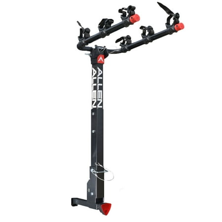 Allen Sports Deluxe Locking Quick Install 3-Bicycle Hitch Mounted Bike Rack Carrier,