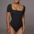 thumbnail image 2 of Body Escote Cuadrado Manga Corta Mujer Panti Blusa Elegante, 2 of 8