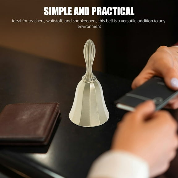 HOMEMAXS Hand Call Bell Ringing Dinner Bell Super Loud Teacher Classroom Bell For Wedding Seniors Bedside Dinner Bedridden Kids Mom Hand Call Bells