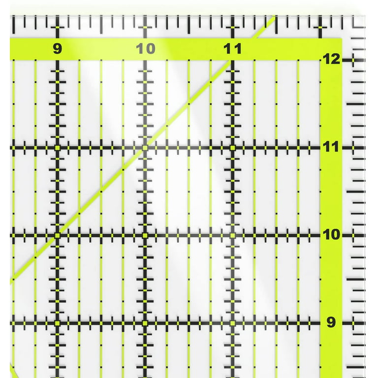 Arteza 12.5x12.5 Acrylic Quilters Ruler