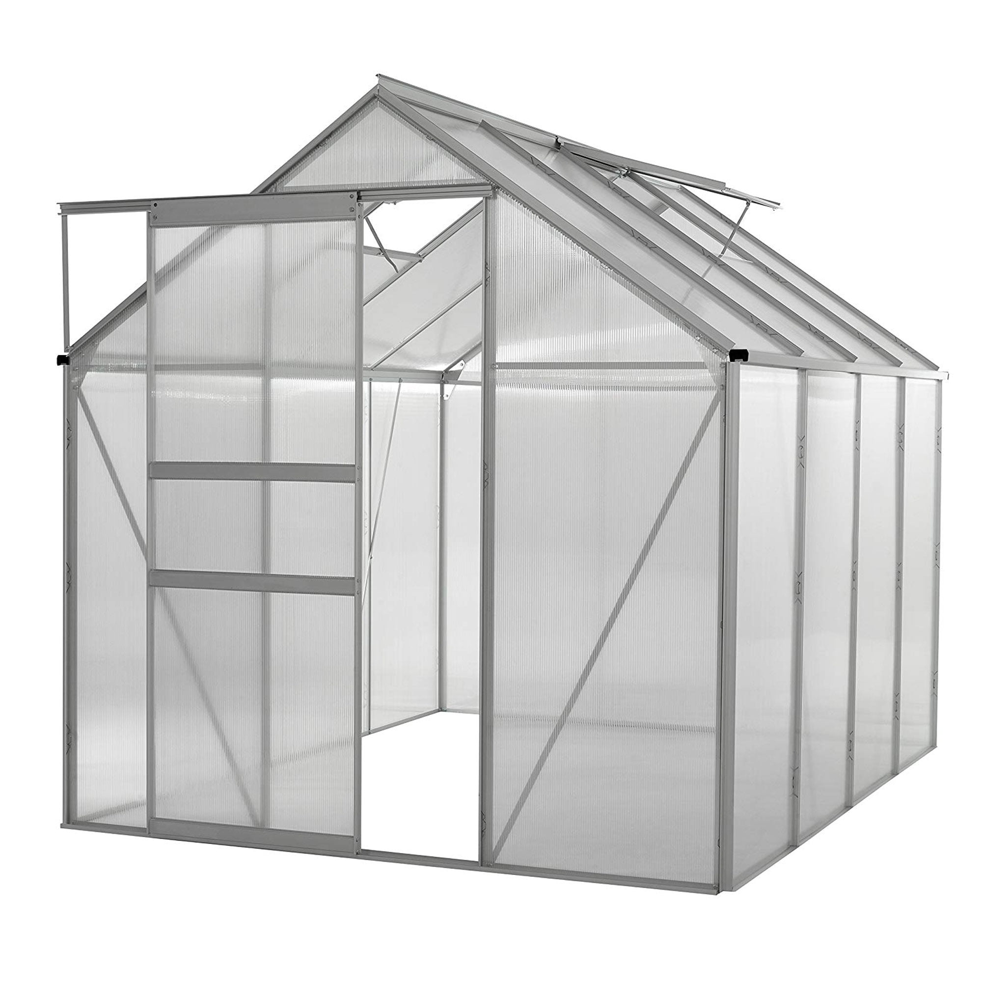 Ogrow 6 x 8 Foot Walk in Lawn and Garden Greenhouse with Sturdy