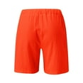 thumbnail image 5 of Womens Bermuda Shorts Lounge Athletic Shorts Loose Running Shorts Casual Long Yoga Shorts with Pockets Orange, 5 of 5