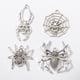 thumbnail image 3 of 4 diseños Chic Halloween Spider Charms joyería colgante fabricación artesanal Zulema Pendientes de plata, 3 of 4