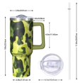 thumbnail image 6 of Camouflage 40oz Tumbler– Stainless Steel Insulated Tumbler with Handle and Straw, Large Capacity Travel Cup for Hot & Cold Drinks, 6 of 6