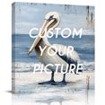 thumbnail image 2 of Coastal Pelican Wall Art Painting on Canvas, Modernism Art Oil Painting Birds Canvas Art Home Prints Wall Art Framed Modern Artwork for Living Room Bedroom Wall Decor 12x12in, 2 of 9