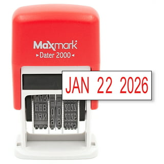 MaxMark Large Premium Orange Ink Stamp Pad - 3.5 x 6.25 - Quality Felt Pad