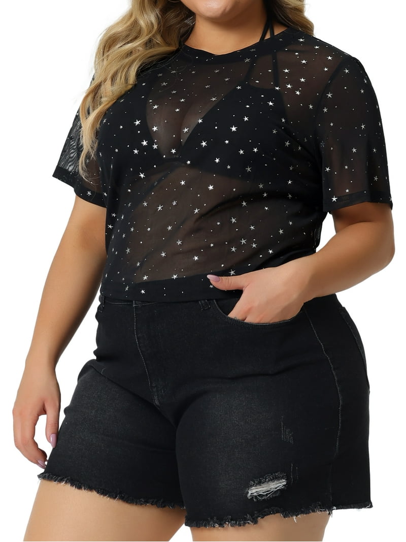 トップス sheer hook choker tops トップス sheer hook choker tops Womens Choker Neck Tops