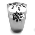 thumbnail image 4 of High polished (no plating) Stainless Steel Ring with No Stone for Women Minimalist Theme No Stone Stone Color Style TK1684 Size 9, 4 of 4