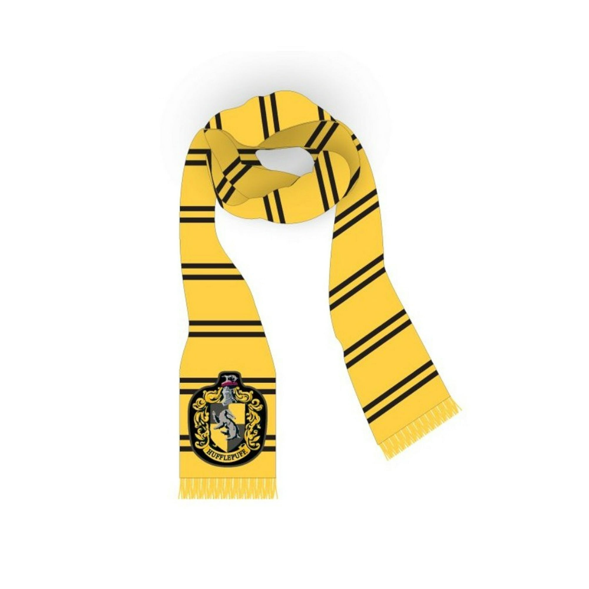 Harry Potter Hufflepuff Crest Winter Scarf Yellow Knit Stripe Woven |  Walmart Canada