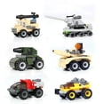 thumbnail image 3 of Bloques de construcción de Mini coche para niños, juguete educativo de ladrillos para armar camión de ingeniería de dibujos animados, 7cm, 3 of 4