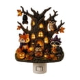 thumbnail image 2 of Halloween Tree House Plug In Night Light, Acrylic Ghost Pumpkin Wall Nightlight with Warm Glow, Spooky Decor for Bedroom Hallway Entryway Home, 2 of 6