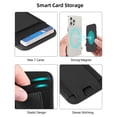 thumbnail image 4 of ExtreLife Magnetic Phone Wallet, Strong Magnetic Card Holder with 2 Card Slots Compatible for iPhone 17/16/15/14/13/12 Series, Slim Leather, Fits 7 Cards, 4 of 8