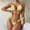 Yellow, variant on Saving UTSJKR Bathing Suit for Women 2 Piece Bikini,Chain Triangle Bikini Sets,High Cut Cheeky Sexy Two Piece Beach Swimsuit Green 8-12