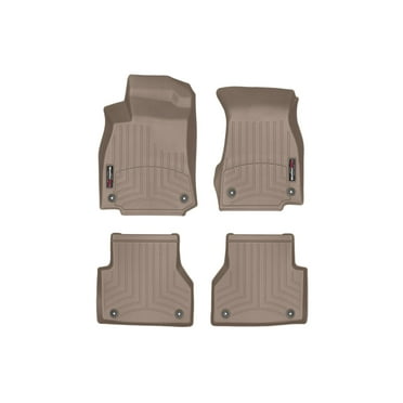 WeatherTech Custom Fit FloorLiners compatible with Audi A6, A7 - 1st & 2nd Row (2-pc. Rear Liner), Tan