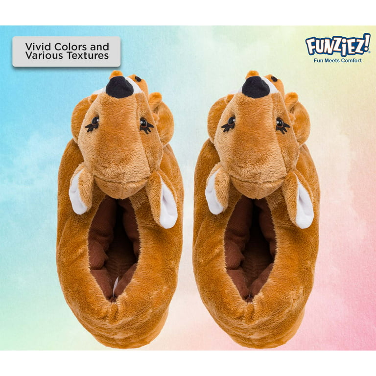 - Kangaroo Fuzzy - Animal Slippers Novelty Shoe (Brown, Large) - Walmart.com