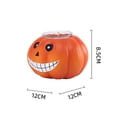 thumbnail image 4 of hirigin Halloween Pumpkin Candlestick Ghost/Cat/Vampire/Zombie Face Candle Light Desktop Atmosphere Ornament Decorative Resin Crafts, 4 of 8