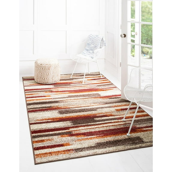 Rugs.com Equinox Collection Rug – 2' x 3' Multi Low Rug Perfect For Entryways, Kitchens, Breakfast Nooks, Accent Pieces