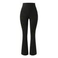 thumbnail image 4 of Titcea Womens Yoga Pants Elastic High Waisted Flared Stretch Slim Trouser Style Yoga Pants Solid Color Running Workout Gym Leggings, Gifts for Her, 4 of 9