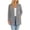 Gray, variant on Women's Duster Cardigan Eyelet Embroidery Open Front Long Sleeve Mid Length with Pockets