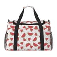 thumbnail image 1 of Fotbe Hand Drawn Watermelon Bolsa de Viaje con Estampado, Bolsa de Fin de Semana para Mujer con Compartimento para Zapatos, Bolsa de Gimnasio con Bolsillo Húmedo, 1 of 7