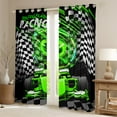 thumbnail image 2 of Erosebridal Fast Car Curtains Pack of 2 (42Wx63L),Black Green Black Out Curtains,Car Theme Curtains for Living Room,Geometric Room Decorative, 2 of 6