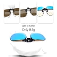 thumbnail image 6 of Joopin Polarized Clip On Sunglasses Flip Up UV400 Protection Anti Glare Lens Wear Over Prescription Glasses(Mirrored Blue), 6 of 10