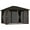 Coffee, variant on Outsunny 10' x 12' Deluxe Hardtop Gazebo with Curtains and Netting, Coffee