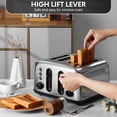 thumbnail image 3 of BUYDEEM 4 Slice Toaster and Tea Maker combo,Stainless Steel Toaster with Extra Wide Slots for Breakfast & 1.2 L Electric Kettle with Auto Keep-Warm Feature, 3 of 7