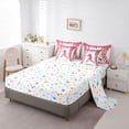 thumbnail image 5 of Erosebridal Pink Dripping Baseball Stitch & Batter Silhouette Graphic Bedding Comforter Set 7pcs, Sport Graphic Queen Bedding Sets for Girls Kids,Luxury Bedroom Decor, 5 of 6