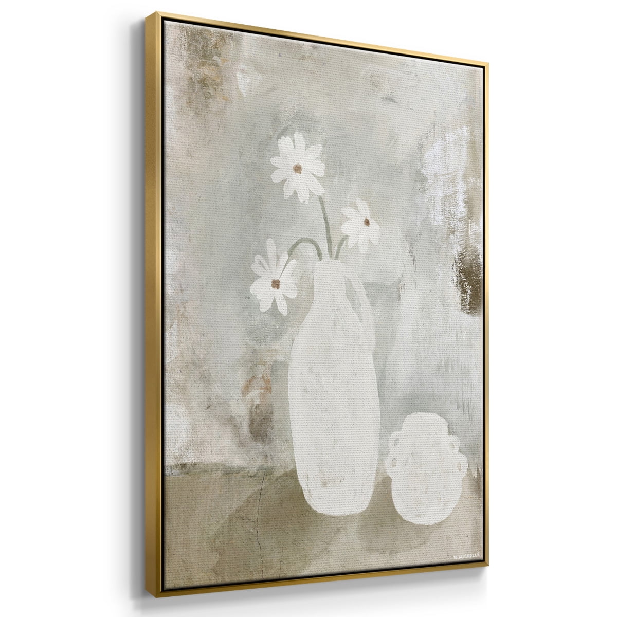Sunday Blooms Framed Premium Gallery Wrapped Canvas - Ready to Hang