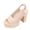 Beige Sandals for Women, variant on hopeusnice Women's Sandal Plus Size Available Height Increasing Thick Sole Comfortable Wear Suitable For Spring Summer And Fall Beige 36