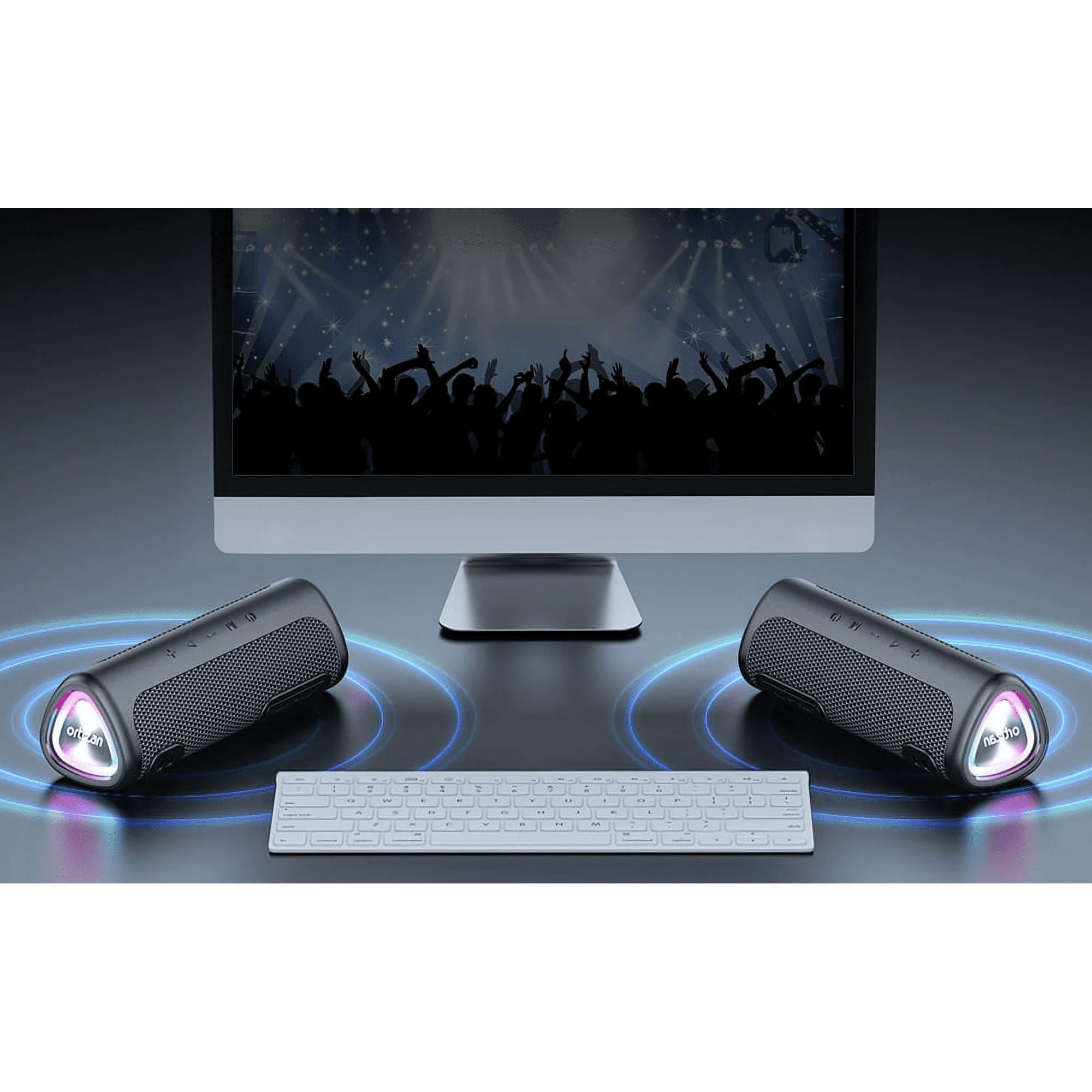 M7 Bluetooth Speaker, IPX7 Waterproof, 24W Loud Stereo Sound, Portable Wireless Outdoor Speaker for Parties, Travel, and Home