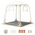 thumbnail image 1 of Gymax 7x7ft Clear Bubble Pop-Up Tent w/Sealed Floor Bag PVC Screen for 2-4 Persons, 1 of 10