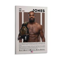 Jon Jones Poster 'Bones'Mixed Martial Arts Sports Posters (57) Print Photo Art Painting Canvas Poster Home Decorative Bedroom Modern Decor Posters Gifts 16x24inch(40x60cm)
