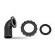 thumbnail image 3 of Greeniant Conector de codo BCD, conveniente inflable con tuerca de junta de goma, suministros de buceo de nailon, artículos deportivos para deportes Deportes acuáticos Greeniant OD019422-00, 3 of 6