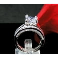 thumbnail image 4 of Trynity Wedding Ring Set for Women CZ Engagement Ring Matching Bridal Band Ginger Lyne Collection, 4 of 6