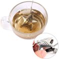 thumbnail image 4 of Infusor de té, Infusor de té de acero inoxidable, Colador de té suelto, Colador de hojas de infusor de té suelto de acero inoxidable encantador Filtro difusor de hierbas TUNC Sencillez, 4 of 5