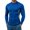 Blue, variant on TOUMENY Men's Long Sleeve Compression Shirt Athletic Fit Base Layer Top Casual Stretchy Workout Gym Training Tee Pullover Black XXXL
