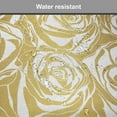 thumbnail image 7 of Floral Chair Seating Cushion Set of 12, Dreamy Roses Pattern in Yellow Golden Tones Modern Art, Seat Pads for Office with Anti-slip Backing, 16"x16", Earth Yellow Coffee, by Ambesonne, 7 of 7