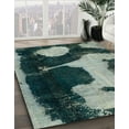 thumbnail image 2 of Ahgly Company Indoor Rectangle Abstract Dark Sea Green Abstract Area Rugs, 3' x 5', 2 of 6