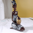 thumbnail image 1 of Las artesanías de resina de estilo africano retro adornan la escultura de arte de las mujeres JM, 1 of 5