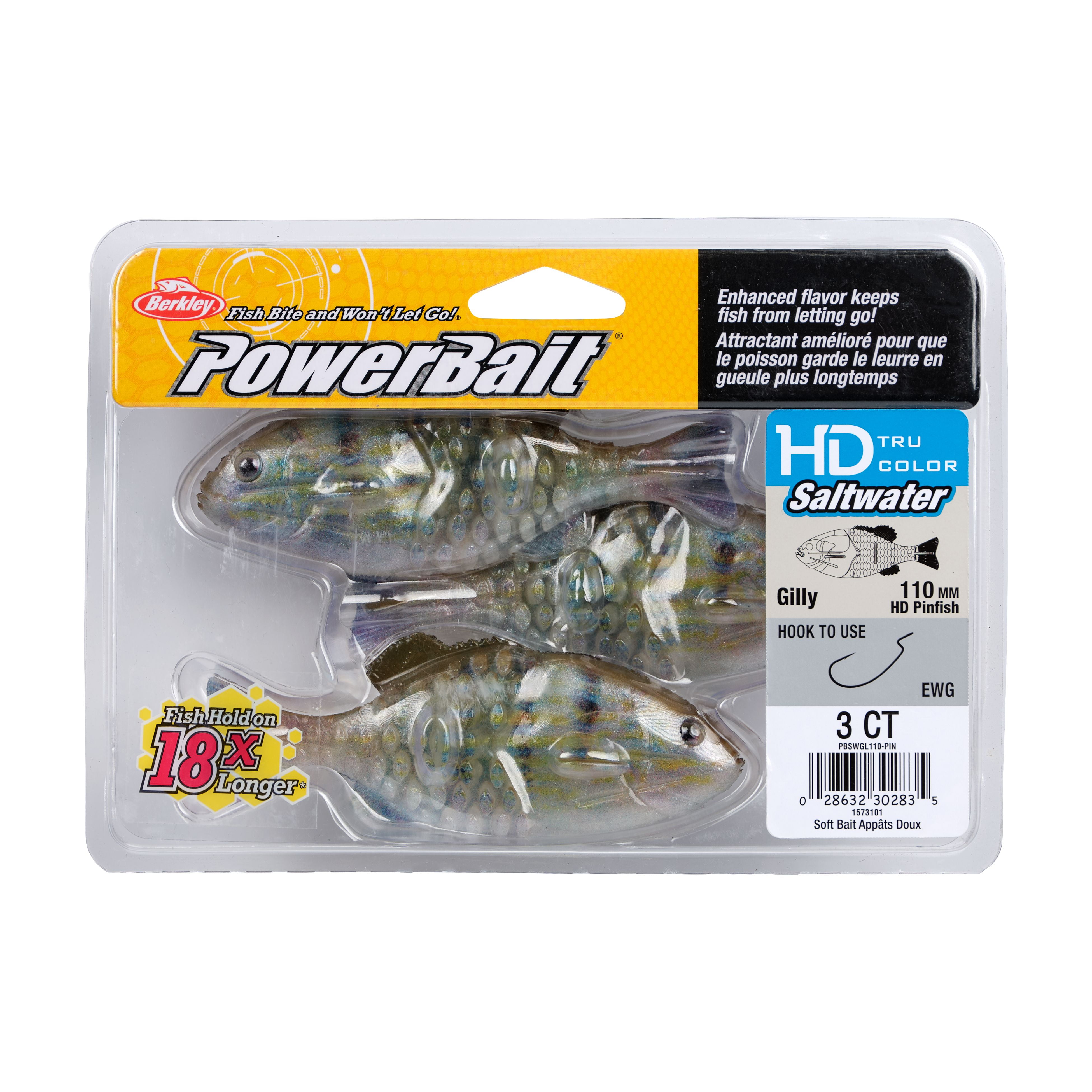 Berkley PowerBait Saltwater Gilly, 110 mm, HD Pinfish, Soft Swimbait
