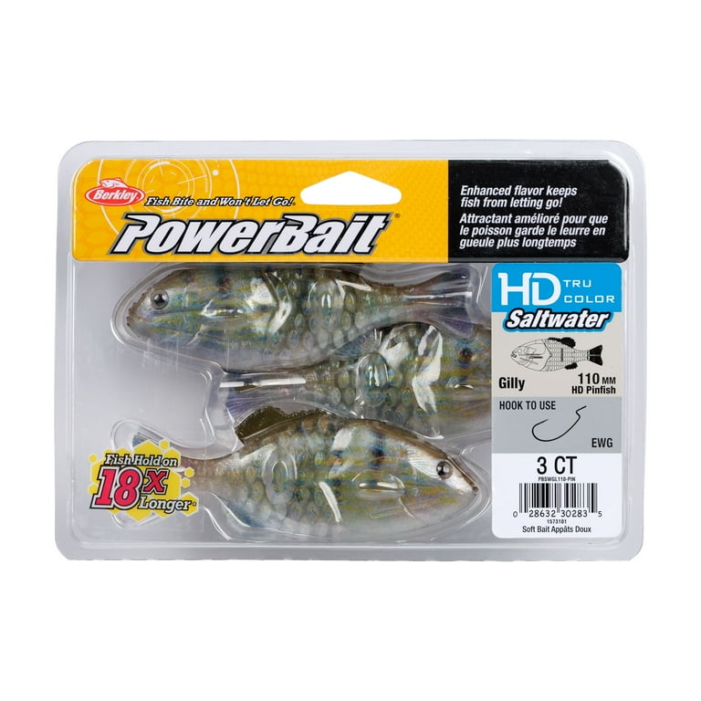 Berkley PowerBait Saltwater Gilly, 110 mm, HD Pinfish, Soft