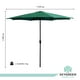 thumbnail image 3 of Sombrilla Para Exterior Jardin Playa 2.7mts Acero Reforzada verde Sky Green HJSB25140001, 3 of 8