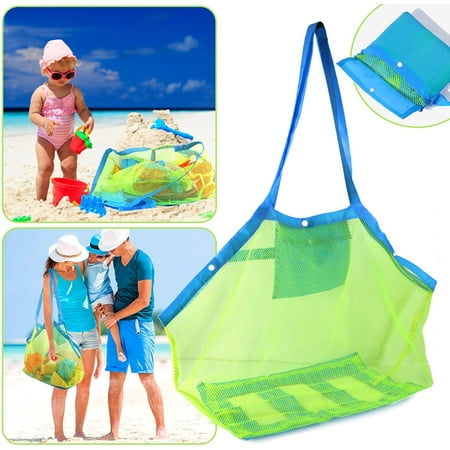 

Beach Toy Mesh Bag Mesh Beach Bag Extra Large Beach Bags Foldable Large Children s Toy Storage Bag Used for Storage of Toys Shells Clothes and Towels Market Grocery Picnic Tote
