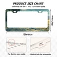 thumbnail image 2 of Aluminum License Plate Frame 2 Pack Car Exterior Accessory Car Tag Holder for Front Rear Plates Cars Decor Black Cat Walking Fields, 2 of 7