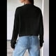 thumbnail image 4 of Suéter Tipo Cárdigan de Punto Suave con Cuello en V y Botones Delanteros de Larga para Mujer Negro XL, 4 of 8