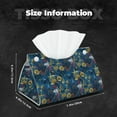 thumbnail image 6 of Lsque Halloween Elements Printed Long Tissue Box Cover Holder, Facial Paper Organizer Dispenser,Triangle with Bottom Belt, PVC Leather Decorative Organizer, 6 of 9