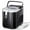 Black, variant on WAA Bullet Ice Maker Countertop with Ice Basket/Scoop/Handle,2 Sizes of Bullet-Shaped,Portable Ice Maker with Self-Cleaning,9Pcs/6 Min,26 Lbs/24H for Home/ Office/ Bar/Party/RV,Black