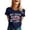 11Navy, variant on Women'S USA 250th Anniversary Graphic Tee American Flag V Neck 1/4 Sleeve Casual T-Shirt Daily Wear